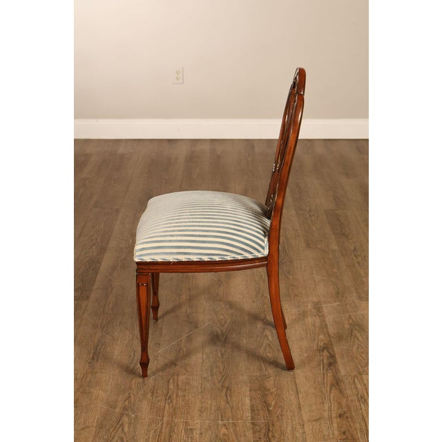 Hepplewhite Style Quality Set of Four Shield Back Dining Chairs For Sale - Image 18 of 18