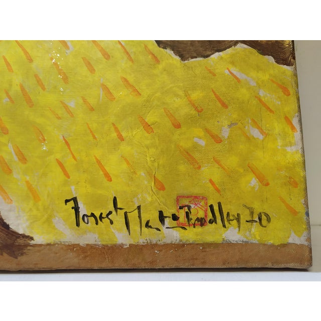 Martin Bradley oil on canvas,1971. Signed and dated. Provenance: Italian collection. This piece has an attribution mark, I...