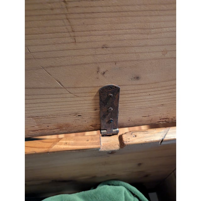 Wood 1920s Blanket Chest/Coffee Table or Toy Box For Sale - Image 7 of 10