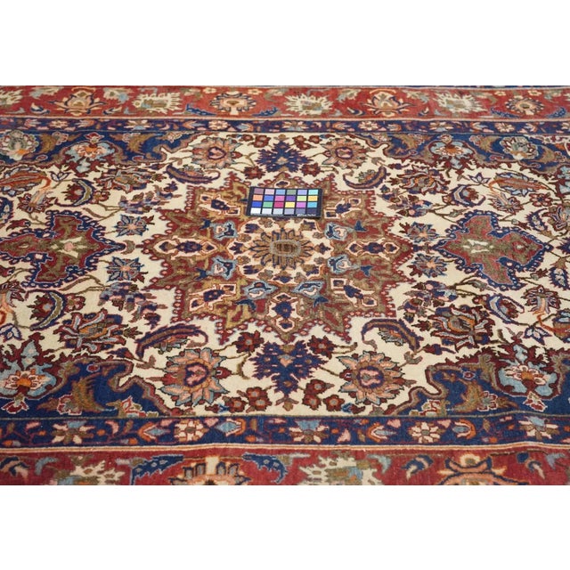 Antique Isfahan Rug 4'9'' x 7'5' For Sale - Image 11 of 11