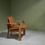 Lounge chair model 'Dueacca' by Franco Poli for Bernini, Italy 1985. Executed in solid walnut with brass and metal details...