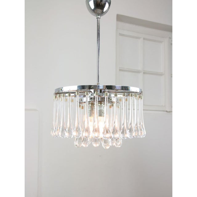 Mid-Century Italian Crystal Teardrop Chandelier, 1960s For Sale - Image 17 of 17