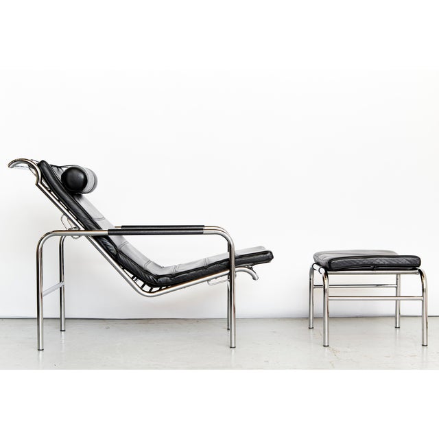 Bauhaus Set of Genni Chaise Lounge and Ottoman by Gabriele Mucchi for Zanotta, 1970s For Sale - Image 3 of 18