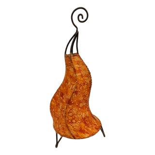 Contemporary 20" Multicolor Marbeled Style Moroccan Traditional Henna Lamp For Sale