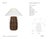 Kelly Wearstler by Visual Comfort Signature Crenelle 27" Stacked Table Lamp in Burnished Birch with Linen Shade Designer:...
