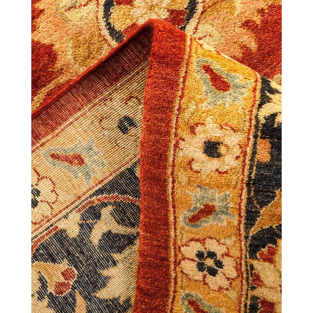 Mogul Collection Hand-Knotted Area Rug - Red Collection 8' 2" X 10' 1" For Sale In New York - Image 6 of 10