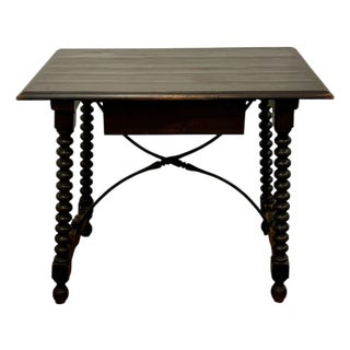 Spanish Castilian-Style Side Table, 1890s For Sale