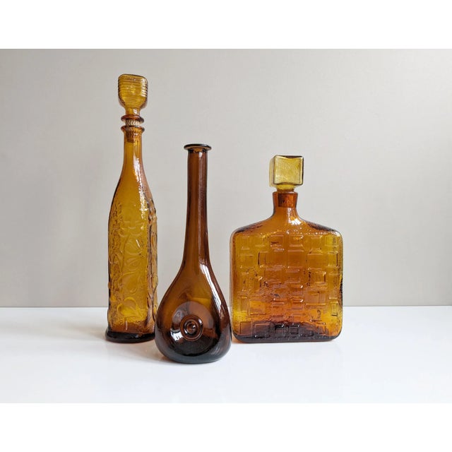 Empoli Glass Decanter, Italy, 1970s For Sale - Image 9 of 11