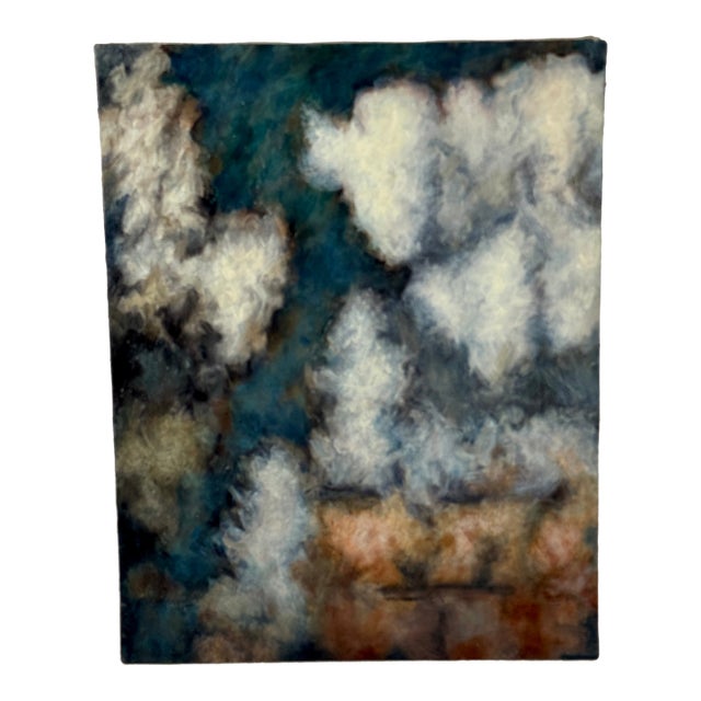 1980s Clark Murray Oil on Canvas Abstract Sky Scene Painting, 2 of 5 For Sale