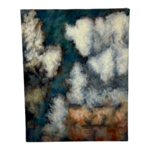 1980s Clark Murray Oil on Canvas Abstract Sky Scene Painting, 2 of 5