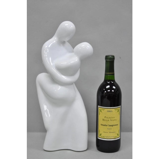 Vintage Royal Haeger Couple Dancing White Art Deco 1993 Ceramic Sculpture For Sale - Image 9 of 9