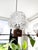 Mid-Century Modern 6-Arm Chandelier with Pressed Glass Shades, Late 20th Century For Sale - Image 11 of 17