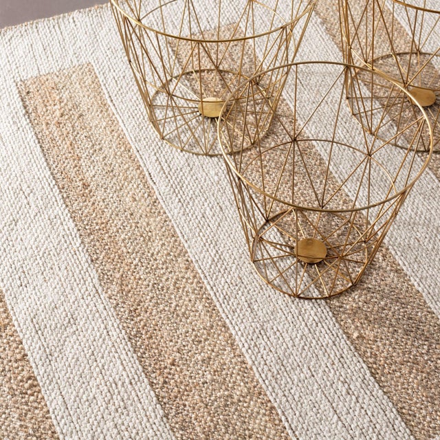 Contemporary Dash & Albert by Annie Selke Milo Ivory Woven Jute/Cotton Rug, 7' 6" x 9' 6" For Sale - Image 3 of 5
