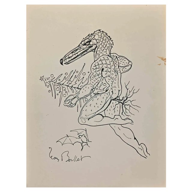 Leon Boullet, Metamorphosis, Lithograph, 1950s For Sale
