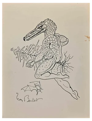Leon Boullet, Metamorphosis, Lithograph, 1950s