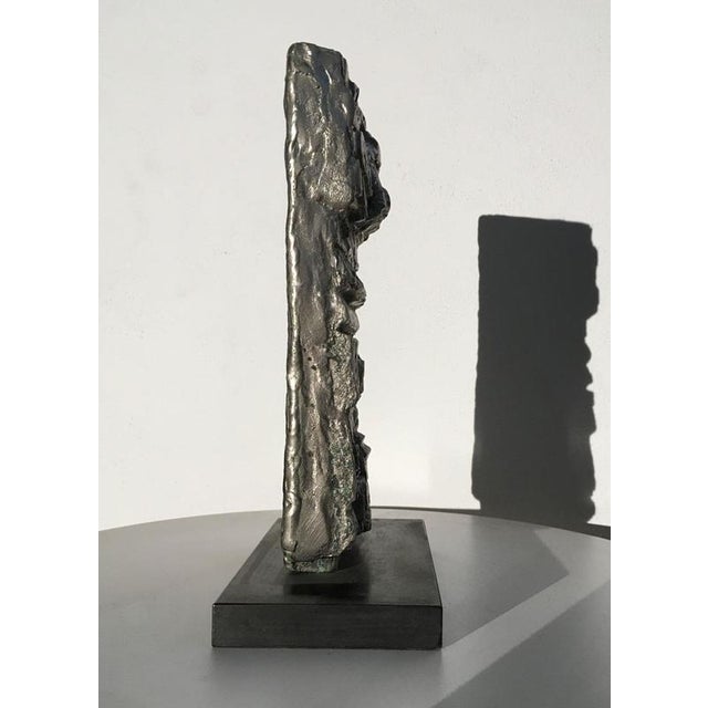 Silver Edmondo Cirillo, Italian Abstract Sculpture, 1985, Bronze For Sale - Image 8 of 18