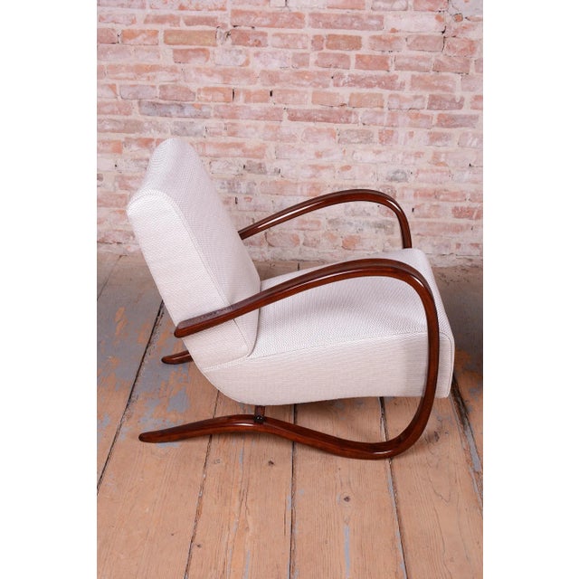 Czech Art Deco Armchairs attributed to J. Halabala for Up Závody, 1930s, Set of 2 For Sale - Image 12 of 17