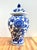 Chinoiserie Large Vintage Blue and White Ceramic Ginger Jar For Sale - Image 3 of 9
