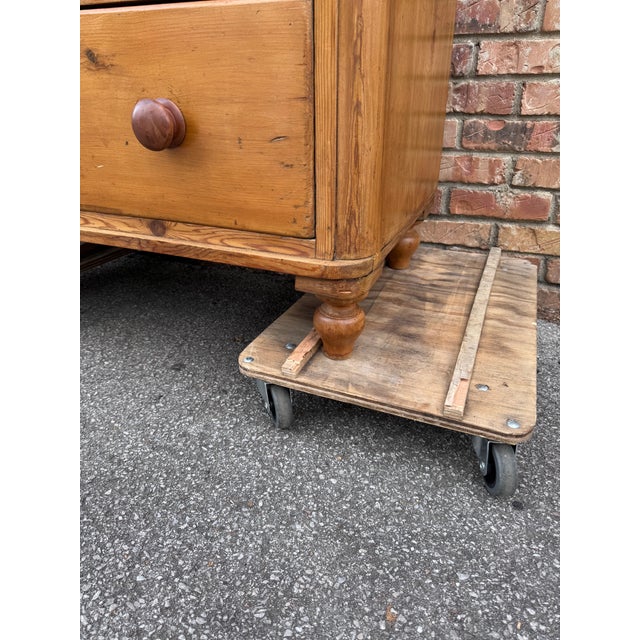19th Century English Pine Chest of Drawers For Sale - Image 4 of 10