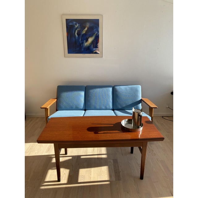 Danish Teak Drop-Leaf Københavnerbord Table, Denmark, 1960s For Sale - Image 6 of 18