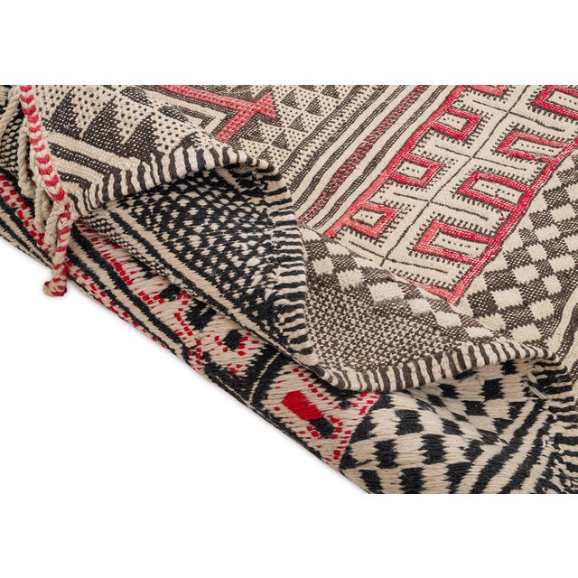 Textile Large Handwoven Berber Rug, Morocco, 1990s For Sale - Image 7 of 12