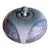 Ken Jensen Raku Studio Pottery 1998 Signed Landscape Scene Covered Vessel For Sale