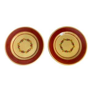 1970s French Provincial Platters- Set of 2