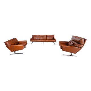 Vintage Danish Seating Suite by Georg Thams for Polster Møbelfabrik, 1960s, Set of 3 For Sale