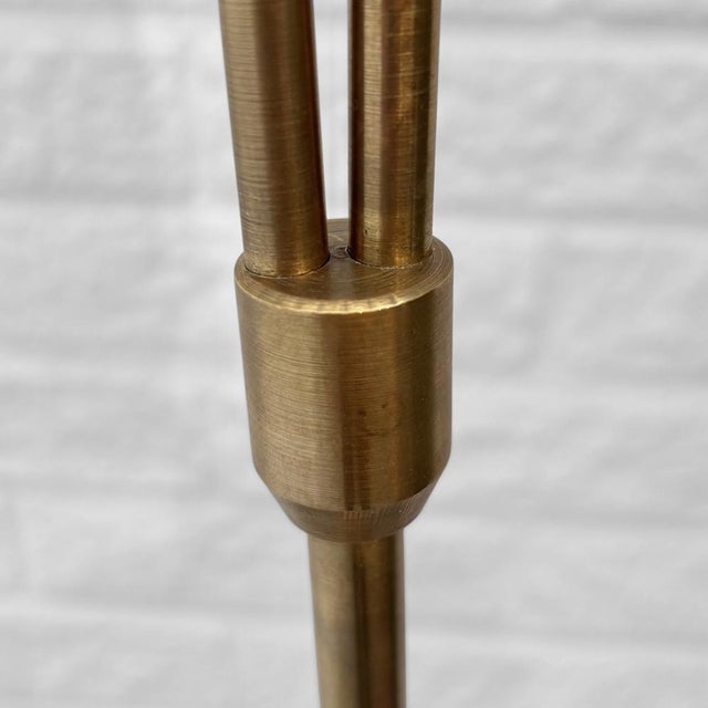 Swedish Modern Floor Lamp in Brass and Teak, Sweden, 1930s For Sale - Image 12 of 17