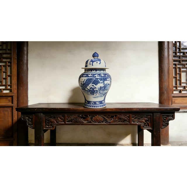 "W-18.5cm,H-36cm Experience the beauty and elegance of Chinese history with our Chinese Vintage Porcelain Handcrafted with...