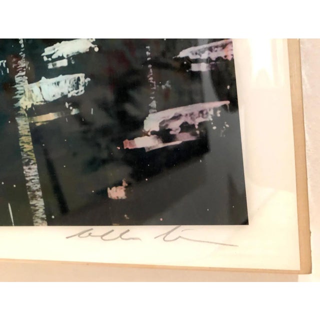 Early 21st Century Junto Al Muelle, Colorful Hand-Painted Photograph, New York Scene, 2018 For Sale - Image 5 of 6