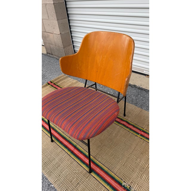1950s A Vintage Mid Century Danish Kofod Larsen Wrought Iron Penguin Lounge Chair, 1950’s For Sale - Image 5 of 18
