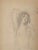 Water Nymph, c. 1893 by American Impressionist Walter Griffin (1876–1937) is pencil on paper and measures 7 1/2 x 4 1/2...