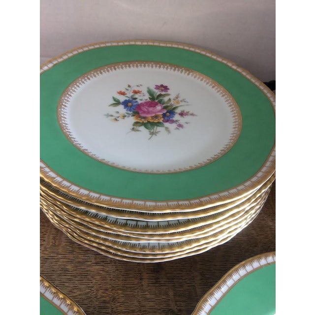 Porcelain Dinner Plates, Bavarian Plates, Set of Ten For Sale - Image 10 of 10