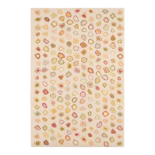 Dash & Albert by Annie Selke Cat's Paw Pastel Micro Hooked Wool Rug, 7' 6" x 9' 6" For Sale