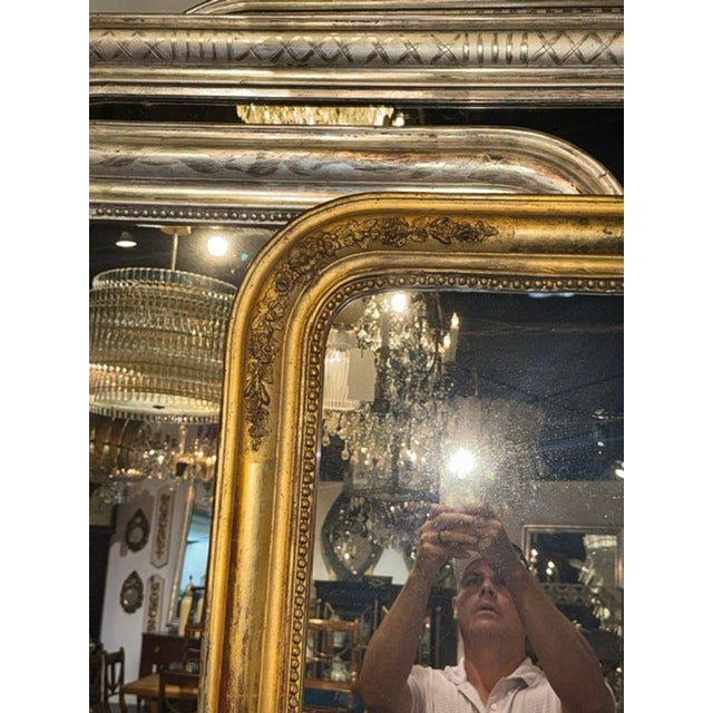19th C. French Louis Philippe Mirror With Flowers For Sale In Dallas - Image 6 of 6