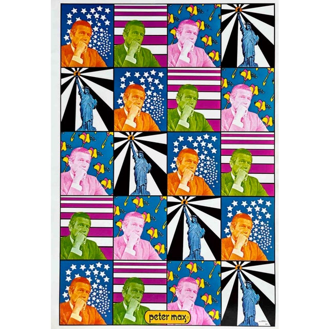 Artist: Peter Max Country: Germany / USA Title: Mayor Lindsay Medium: Offset Paper Size: 16.5 x 11 inch Marks: Not signed,...