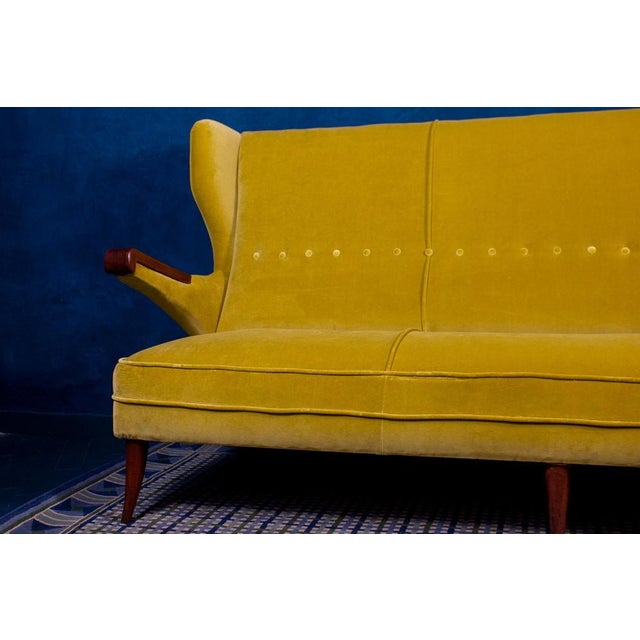 Large Mid-Century Modern Italian Sofa attributed to Osvaldo Borsani by Osvaldo Borsani, 1950 For Sale - Image 10 of 14