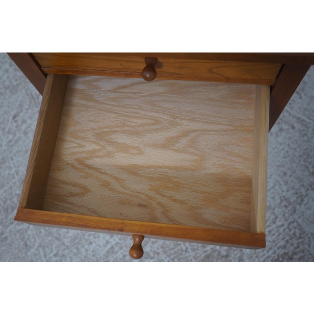2000 - 2009 Pair of Stickley Cherry Two Drawer Nightstands For Sale - Image 5 of 18