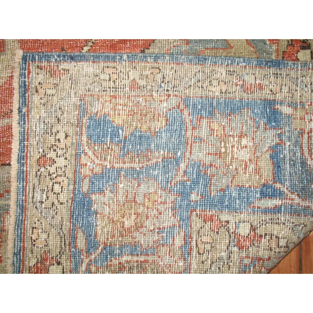Zabihi Collection Antique Persian Tabriz Rug For Sale In New York - Image 6 of 6