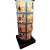 Farmhouse 1960s Hand Painted Folk Art Quilt Inspired Table Lamp Unsigned With Edward Shade For Sale - Image 3 of 12