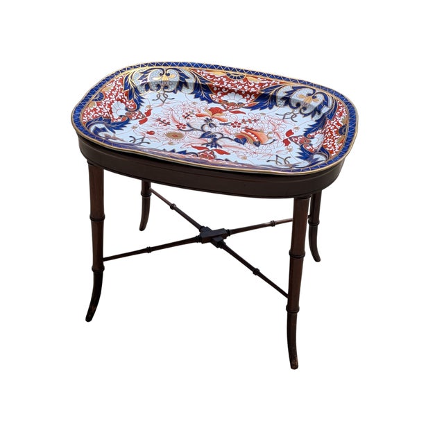 Japanese Antique Japanese Imari Tray Table For Sale - Image 3 of 13