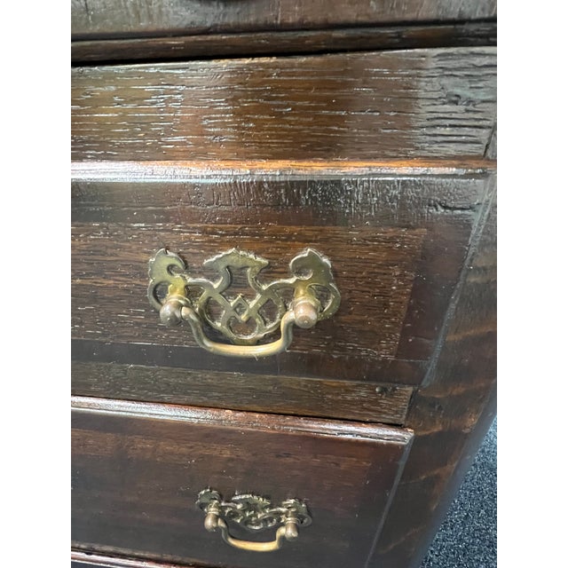 18th Century English Georgian Oak Bachelor’s Chest For Sale - Image 10 of 11