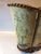 Vintage Tole Orchid Wastebasket With Scalloped Edge For Sale - Image 9 of 10