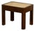 Vintage Stool in Walnut Veneer For Sale