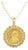 1/2OZ Fine Gold South African Krugerrand Coin Necklace with Rope Bezel 16" For Sale