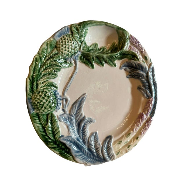 French Majolica Asparagus Plate For Sale In Dallas - Image 6 of 6