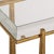 Hammered Gold Side Table For Sale - Image 4 of 8