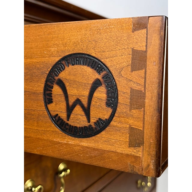 Wood 1990s Waterford Furniture Makers Solid Cherry Bachelor’s Chest For Sale - Image 7 of 18