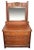 Oak Bureau With Beveled Glass Mirror For Sale - Image 4 of 5